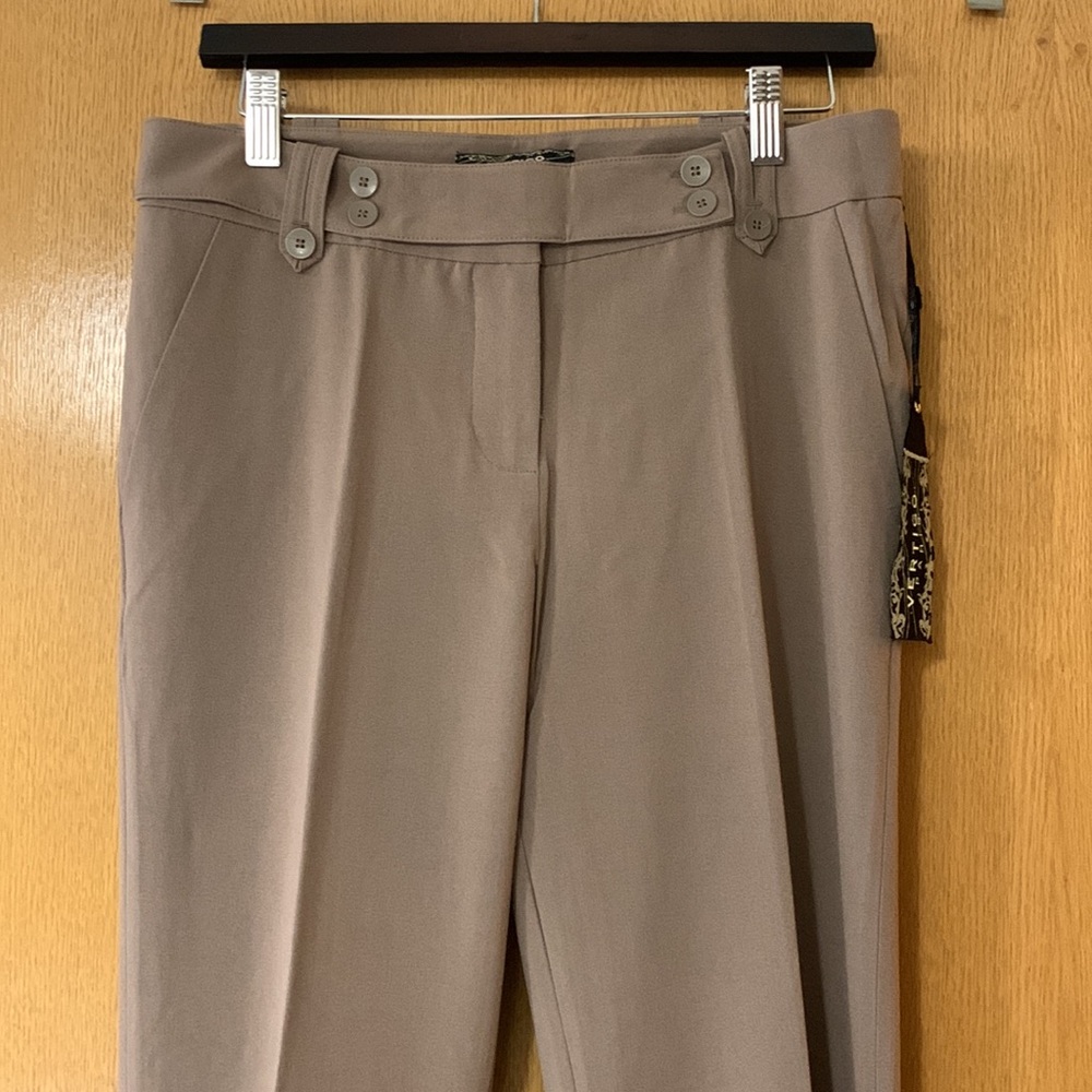 NWT Vertigo Paris Dress Pants, Bark Color-Sz. 4 - Picture 6 of 12